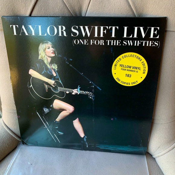 Taylor Swift Media Rare Taylor Swift One For The Swifties Yellow Numbered Vinyl Poshmark